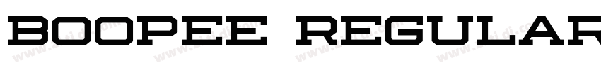 Boopee Regular字体转换